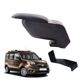 3 Tıkla Fiat Doblo 2019 Siyah Delmesiz Çelik Ayaklı Kol Dayama Kolçak