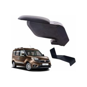 3 Tıkla Fiat Doblo 2020 Siyah Delmesiz Çelik Ayaklı Kol Dayama Kolçak