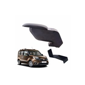 3 Tıkla Fiat Doblo 2021 Siyah Delmesiz Çelik Ayaklı Kol Dayama Kolçak