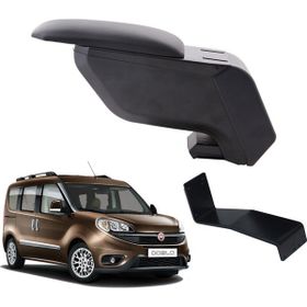 3 Tıkla Fiat Doblo 2021 Siyah Delmesiz Çelik Ayaklı Kol Dayama Kolçak