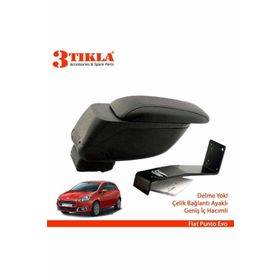 3 Tıkla Fiat Punto 2012 Geniş Hacimli Delmesiz Çelik Ayaklı Kolçak Kol Dayama