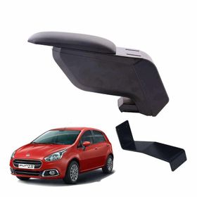 3 Tıkla Fiat Punto 2015 Siyah Delmesiz Çelik Ayaklı Kolçak Kol Dayama