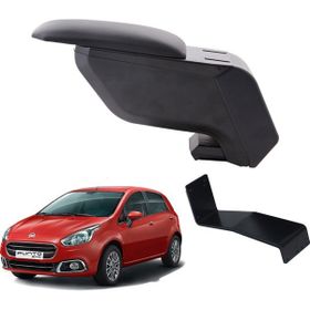 3 Tıkla Fiat Punto 2018 Siyah Delmesiz Çelik Ayaklı Kolçak Kol Dayama