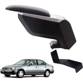 3 Tıkla Honda Civic 1998 Delmesiz Çelik Ayaklı Gri-Siyah Kolçak