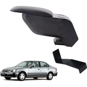 3 Tıkla Honda Civic 1999 Siyah Delmesiz Çelik Ayaklı Kolçak Kol Dayama