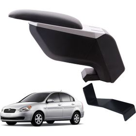 3 Tıkla Hyundai Accent Era 2010 Delmesiz Çelik Ayaklı Gri-Siyah Kolçak