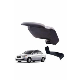3 Tıkla Hyundai Accent Era 2010 Delmesiz Çelik Ayaklı Siyah Kolçak