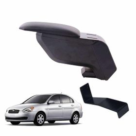 3 Tıkla Hyundai Accent Era 2010 Delmesiz Çelik Ayaklı Siyah Kolçak