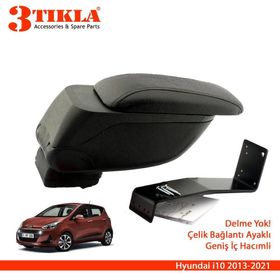 3 Tıkla Hyundai İ10 2013-2021 Geniş Hacimli Delmesiz Çelik Ayaklı Kolçak
