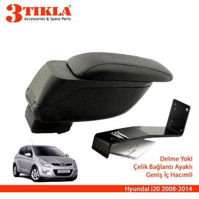 3 Tıkla Hyundai İ20 2008-2014 Geniş Hacimli Delmesiz Çelik Ayaklı Kolçak