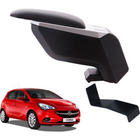 3 Tıkla Opel Corsa E 2019 Delmesiz Çelik Ayaklı Gri-Siyah Kol Dayama Kolçak
