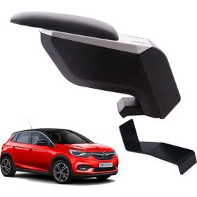 3 Tıkla Opel Corsa F 2021 Delmesiz Çelik Ayaklı Siyah Kol Dayama Kolçak