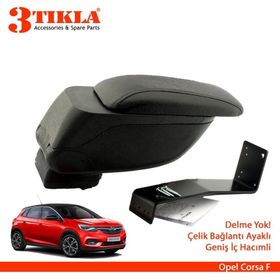 3 Tıkla Opel Corsa F Geniş Hacimli Delmesiz Çelik Ayaklı Kol Dayama Kolçak