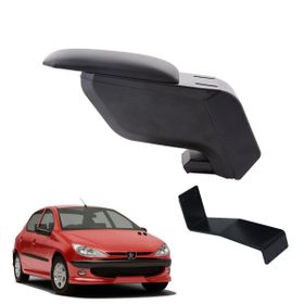 3 Tıkla Peugeot 206 2002 Delmesiz Çelik Ayaklı Siyah Kolçak