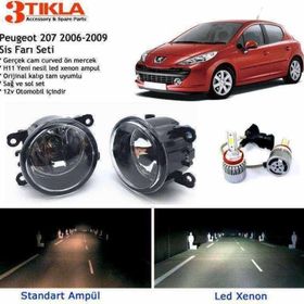 3 Tıkla Peugeot 207 2006-2009 Beyaz LED Xenon Sis Farı Seti