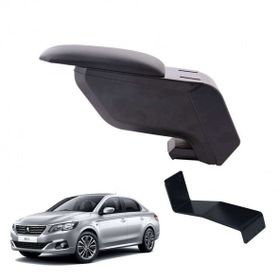 3 Tıkla Peugeot 301 2014 Delmesiz Çelik Ayaklı Siyah Kolçak