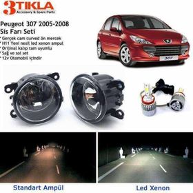 3 Tıkla Peugeot 307 2005-2008 Beyaz LED Xenon Sis Farı Seti