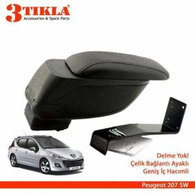 3 Tıkla Renault Clio 4 Hb 2013 Delmesiz Çelik Ayaklı Siyah Kolçak