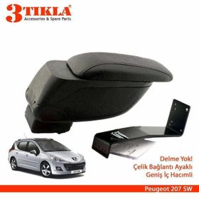 3 Tıkla Renault Clio 4 Hb 2013 Delmesiz Çelik Ayaklı Siyah Kolçak
