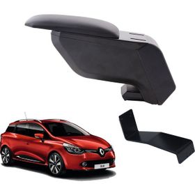 3 Tıkla Renault Clio 4 Sw 2015 Delmesiz Çelik Ayaklı Siyah Kolçak