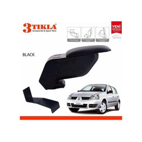 3 Tıkla Renault Clio Hb 1998-2005 Delmesiz Çelik Ayaklı Siyah Kolçak