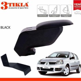 3 Tıkla Renault Clio Hb 1998-2005 Delmesiz Çelik Ayaklı Siyah Kolçak