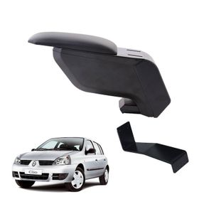 3 Tıkla Renault Clio Hb 2003 Delmesiz Çelik Ayaklı Siyah Kolçak