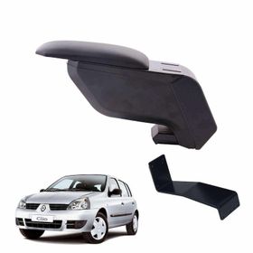 3 Tıkla Renault Clio Hb 2004 Delmesiz Çelik Ayaklı Siyah Kolçak