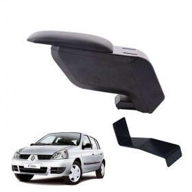3 Tıkla Renault Clio Hb 2004 Delmesiz Çelik Ayaklı Siyah Kolçak