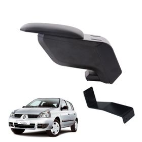 3 Tıkla Renault Clio Hb 2004 Delmesiz Çelik Ayaklı Siyah Kolçak