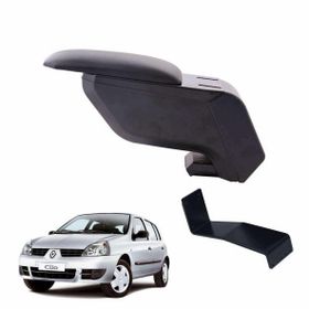 3 Tıkla Renault Clio Hb 2004 Delmesiz Çelik Ayaklı Siyah Kolçak
