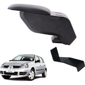 3 Tıkla Renault Clio Hb 2004 Delmesiz Çelik Ayaklı Siyah Kolçak
