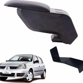 3 Tıkla Renault Clio Hb 2004 Delmesiz Çelik Ayaklı Siyah Kolçak