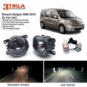 3 Tıkla Renault Kangoo 2008-2019 Beyaz LED Xenon Sis Farı Seti