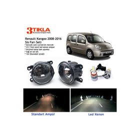 3 Tıkla Renault Kangoo 2008-2019 Beyaz LED Xenon Sis Farı Seti