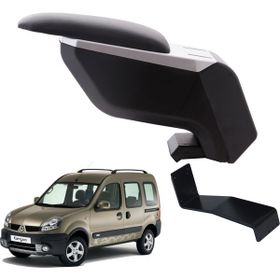 3 Tıkla Renault Kangoo 2008 Gri-Siyah Delmesiz Çelik Ayaklı Kolçak
