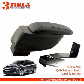 3 Tıkla Renault Megane 3 Sw Geniş Hacimli Delmesiz Çelik Ayaklı Kolçak