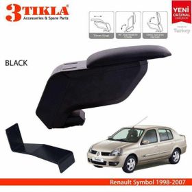 3 Tıkla Renault Symbol 1998-2007 Siyah Delmesiz Çelik Ayaklı Kolçak