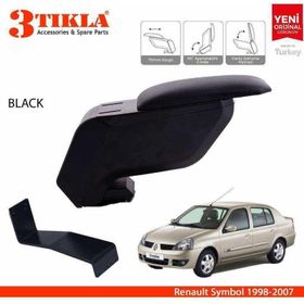 3 Tıkla Renault Symbol 1998-2007 Siyah Delmesiz Çelik Ayaklı Kolçak
