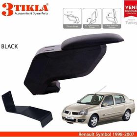3 Tıkla Renault Symbol 1998-2007 Siyah Delmesiz Çelik Ayaklı Kolçak