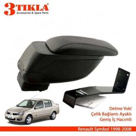 3 Tıkla Renault Symbol 1998-2008 Geniş Hacimli Delmesiz Çelik Ayaklı Kolçak