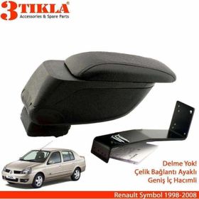 3 Tıkla Renault Symbol 1998-2008 Geniş Hacimli Delmesiz Çelik Ayaklı Kolçak
