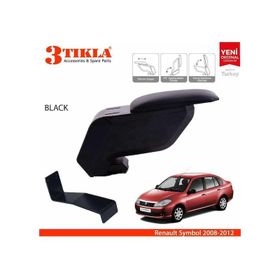 3 Tıkla Renault Symbol 2008-2012 Siyah Delmesiz Çelik Ayaklı Kolçak