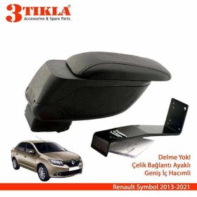 3 Tıkla Renault Symbol 2013-2021 Geniş Hacimli Delmesiz Çelik Ayaklı Kolçak