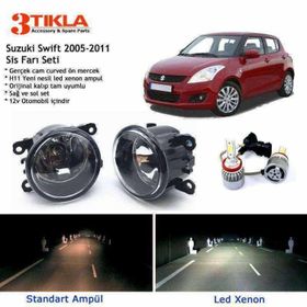 3 Tıkla Suzuki Swift 2005-2011 Beyaz LED Xenon Sis Farı Seti