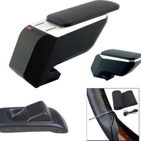 3 Tıkla Vw Polo V 2009-2012 Premium HQ Lüks ABS Ayaklı Gri-Siyah Kolçak