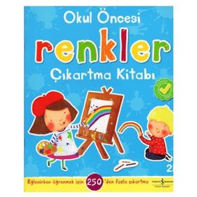 +3 Yaş Okul Öncesi Renkler Çıkartma Kitabı-İş Bankası Yayınları