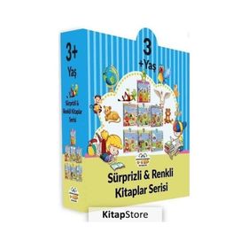 3+ Yaş Sürprizli - Renki Kitaplar Serisi - 7 Kitap Takım - 0-6 Yaş Yayınları
