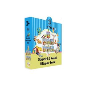 3+ Yaş Sürprizli - Renki Kitaplar Serisi - 7 Kitap Takım - 0-6 Yaş Yayınları