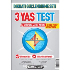 3 Yaş Test Görsel Algı Seti - 3 Yaş Test Kitapçığı - Doç. Dr. Osman Abalı